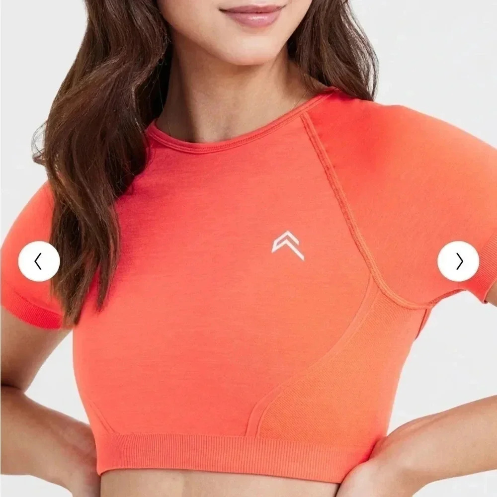 Oner Active Effortless Seamless Short Sleeve Crop Top XS - Picture 4 of 6